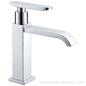 Single cold basin faucet for bathroom